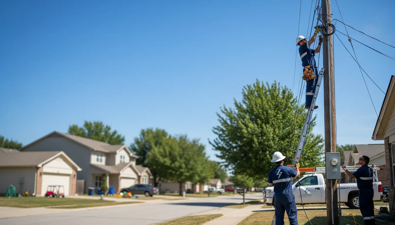 Residential electrician providing installation services in Paden, OK